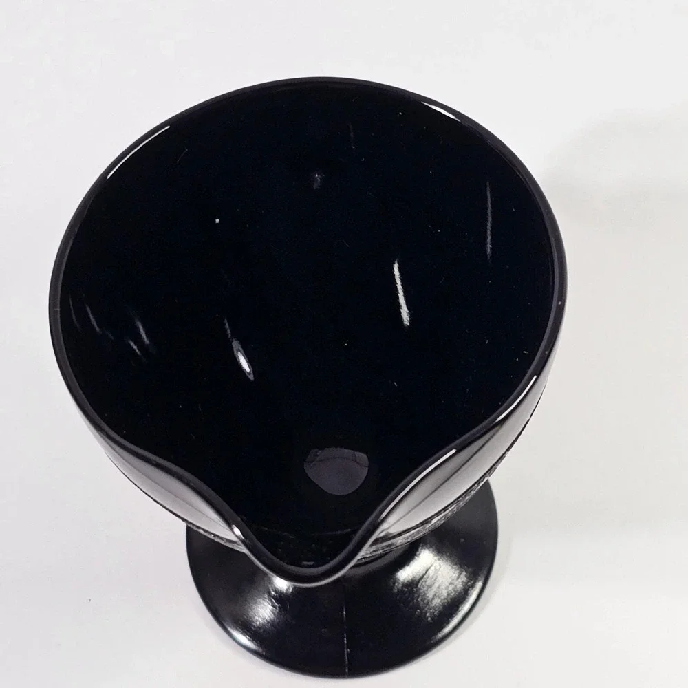 Hazel Atlas Creamer‎ Cloverleaf Black Amethyst 3.5